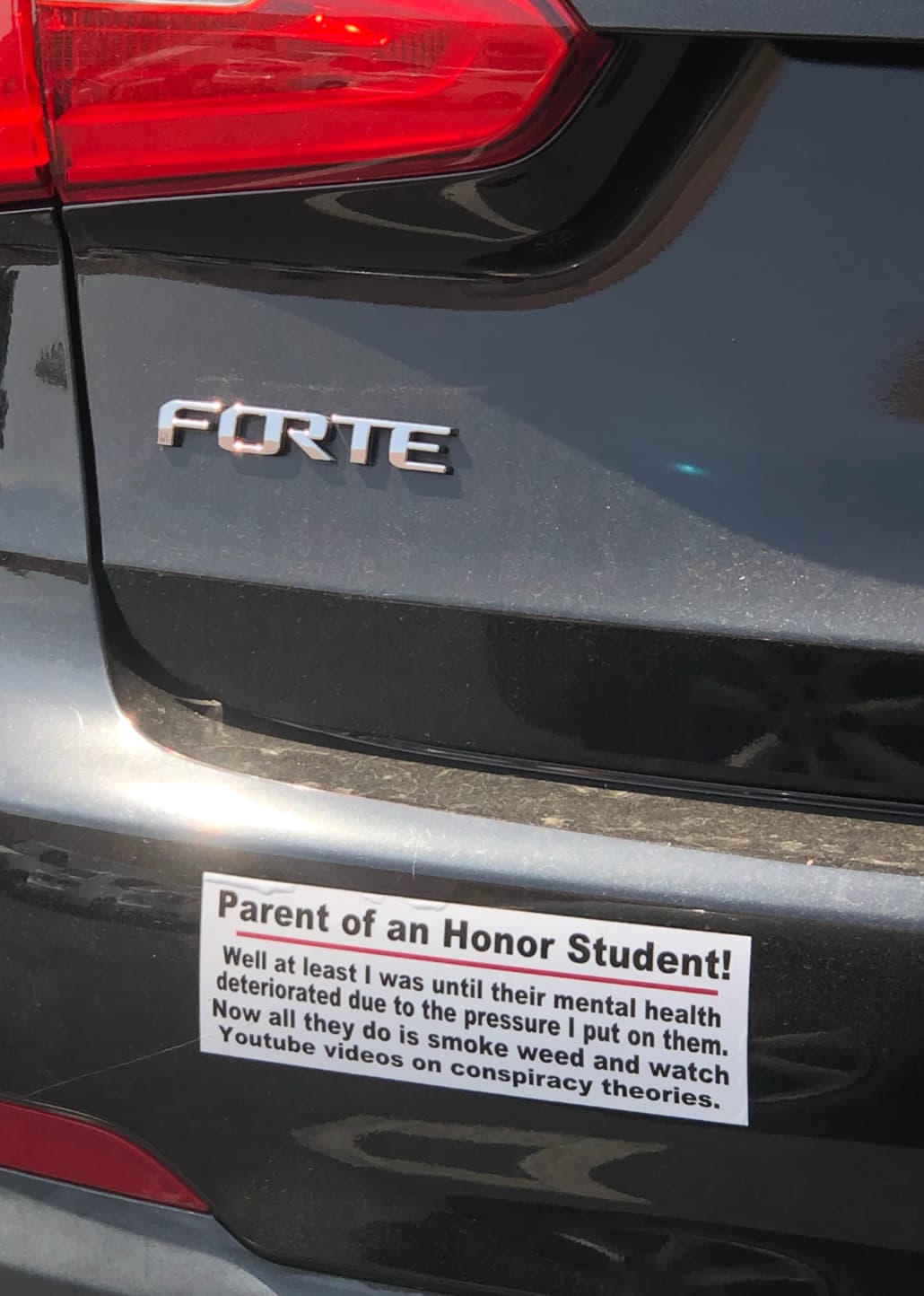 audi q5 - Forte Parent of an Honor Student! Well at least I was until their mental health deteriorated due to the pressure I put on them. Now all they do is smoke weed and watch Youtube videos on conspiracy theories.